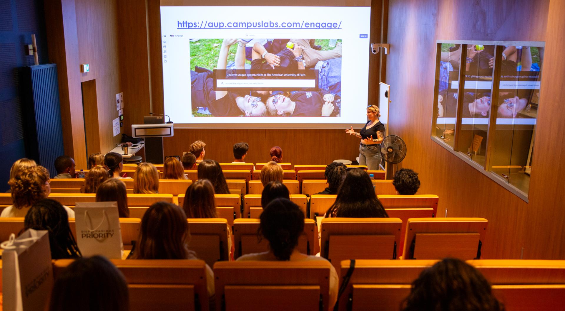 The new auditorium in the Monttessuy Center for the Arts