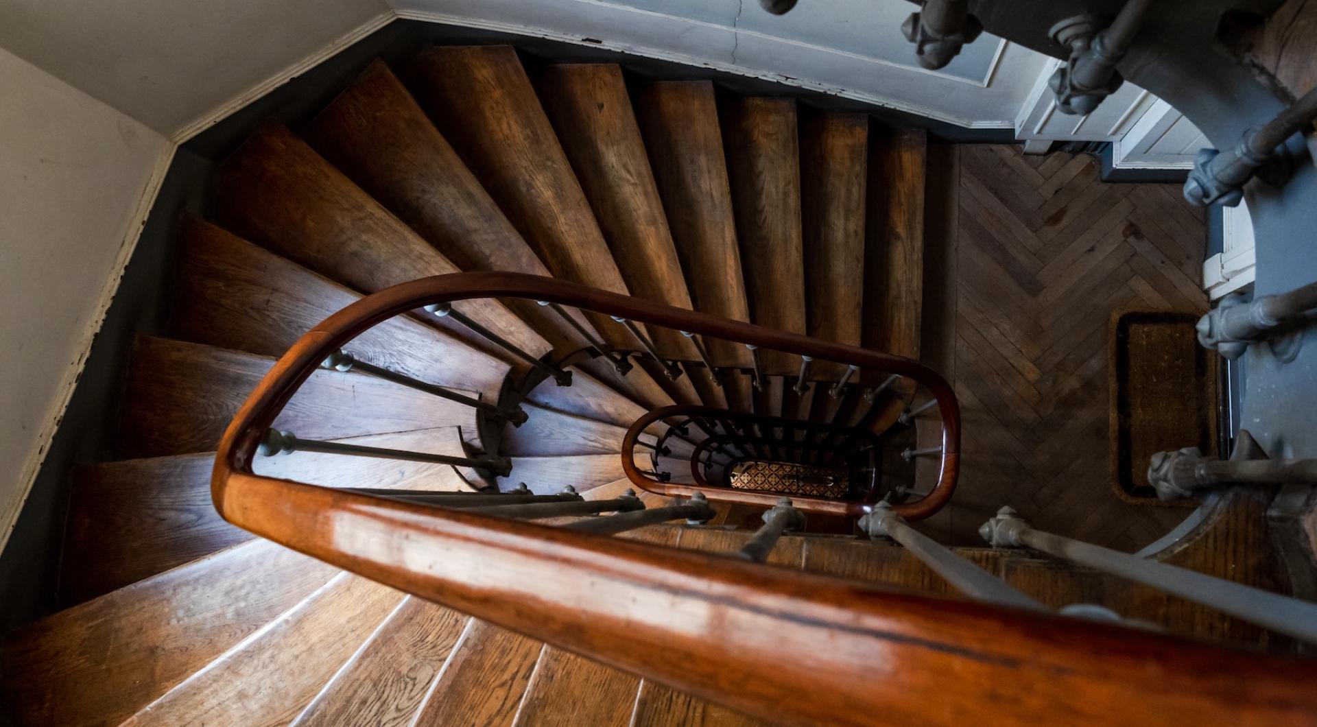 Staircase in Paris apartment building