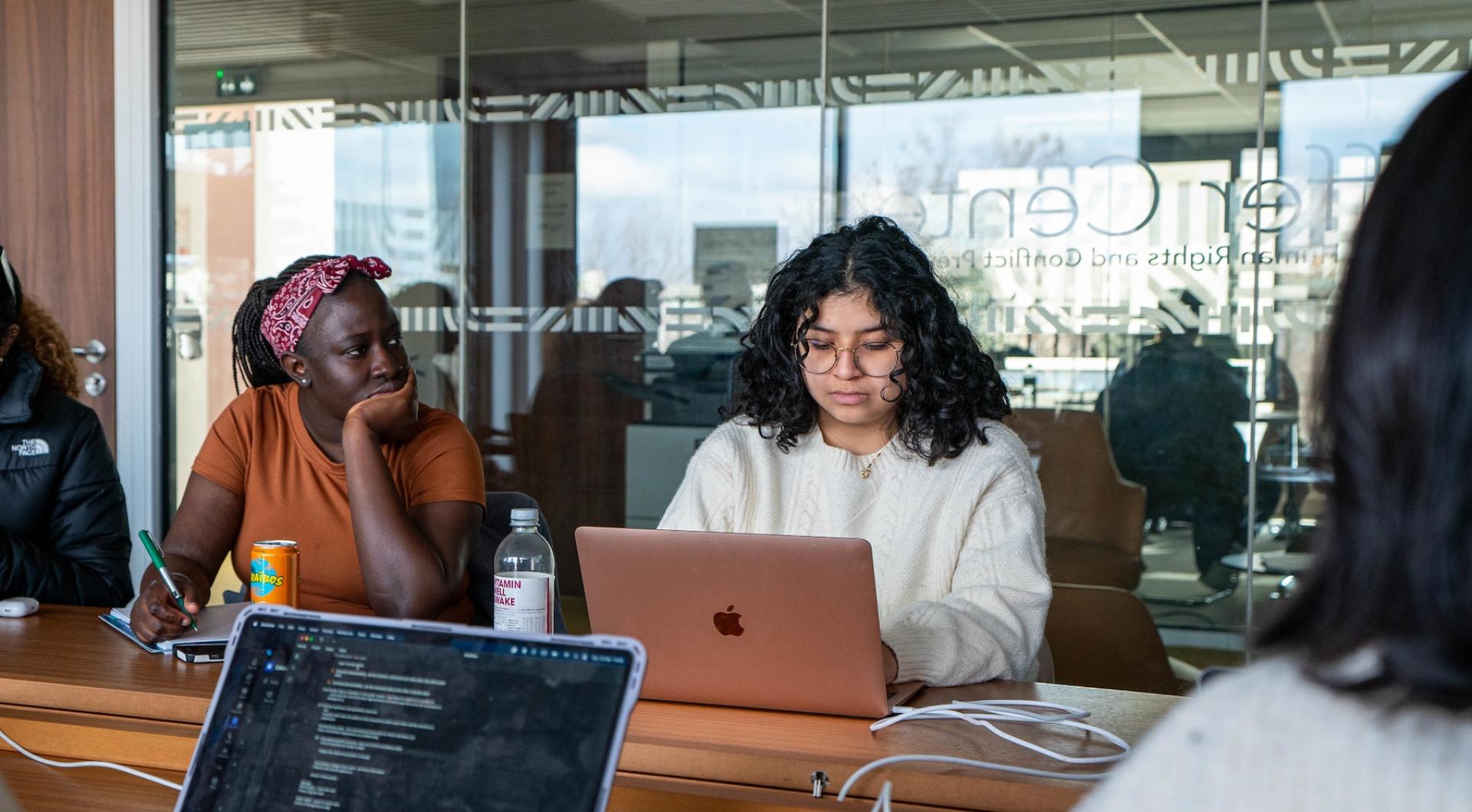 Students work in the quai