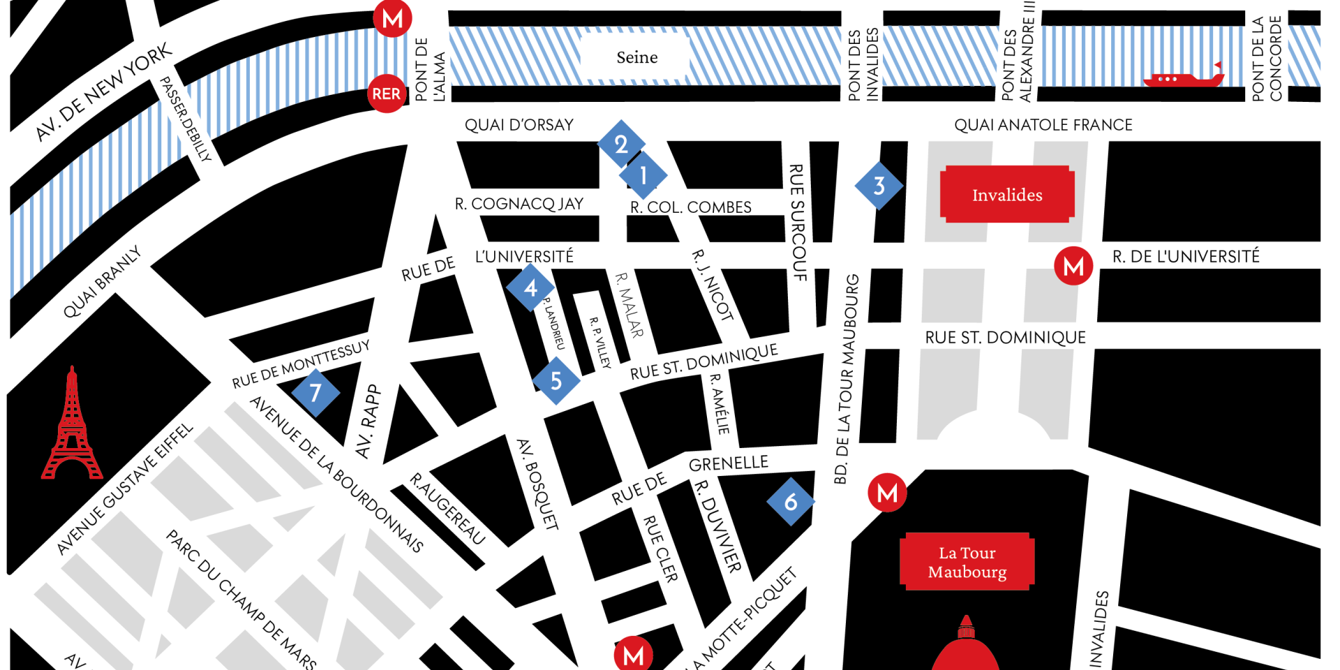 Map of AUP campus