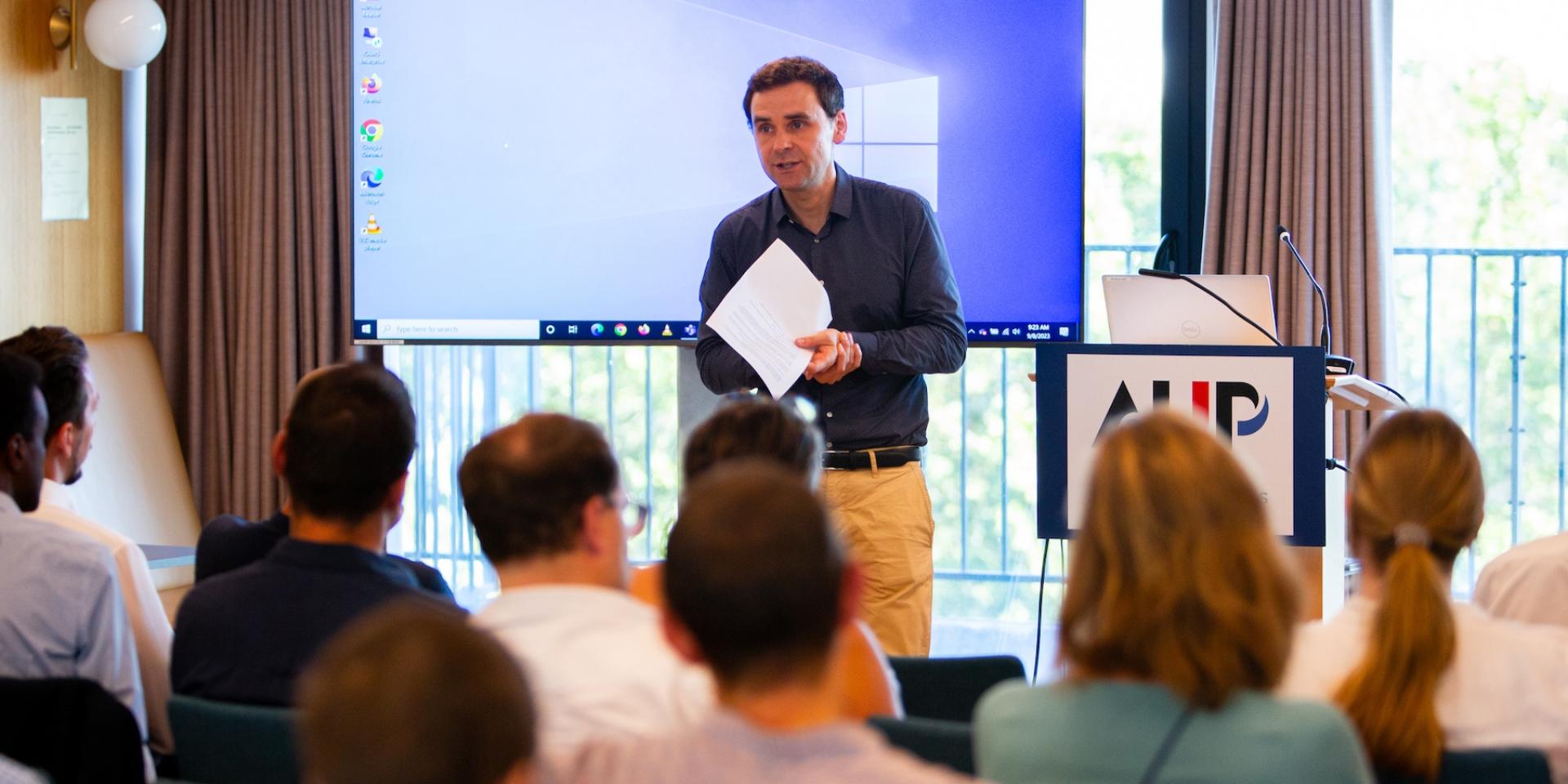 Julian Culp at an AUP event Julian Culp at an AUP event