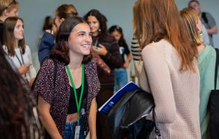Students arrive in Paris