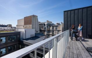 A view across Paris from the roof of an apartment building