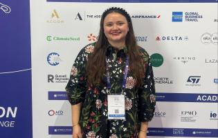 Morgan Smith at the Women's Forum in Paris